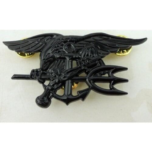 United States Navy SEALs Badge insignia SEAL Trident Badge Pin Black
