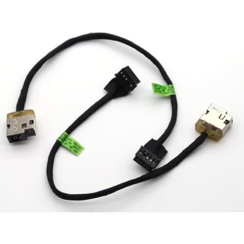 1pcs NEW DC Jack connector with cable For HP 15-J 120W 10pin 713705-YD4 713705 DC Power Jack connector with flex cable