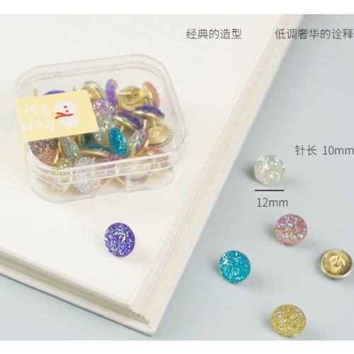 20pcs binbin Push Pins Thumb Thumbtack Board Pins Drawing Photo Wall Studs Office School Supplies