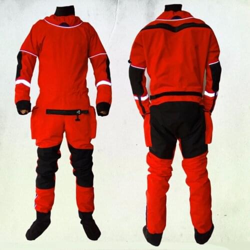 2018 UNISEX dry suit latex neck/wrist,attached socks for water recue whitewater,kayak,rafting,kateboarding,canoeing,fishing