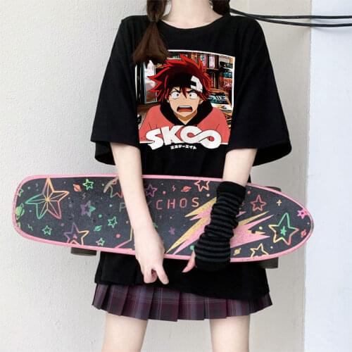 2021 Anime sk8 the infinity t shirt for Women Girls Kpop Kawaii Cute Harajuku y2k tops Japan oversized femme reki miya