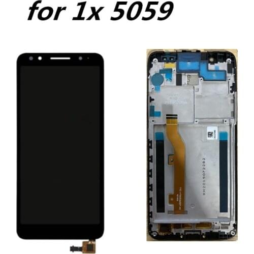 5.3inch For Alcatel 1X OT5059 5059A 5059D 5059I 5059J 5059X 5059Y LCD Touch Screen Digitizer Glass LCD Display Assembly frame