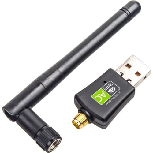 600M Drive-free AC Dual-band Wireless Network Card Wireless Wifi Receiver RTL8811 2.4G5GUSB Interface Coverage 200 Meters