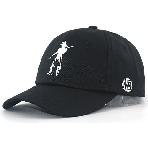 New baseball cap cartoon embroidery hip hop dad hat 100% cotton black sports snapback hats unisex