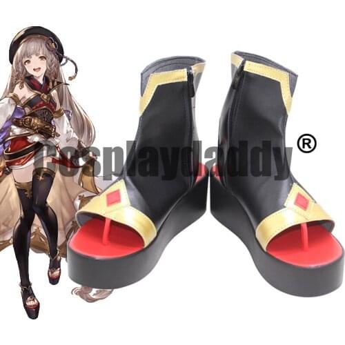 Granblue Fantasy Premium Gala Legend Festival Legfest Retired Queen Erune Pholia Story Ver Game Cosplay Sandals Shoes Boots X002