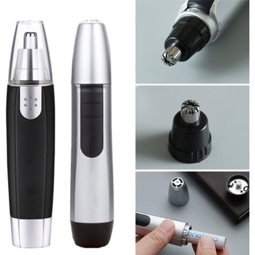 2 Colors New Electric Nose Ear Face Professional Small Painless Eyebrow Hair Removal Trimmer Shaver Clipper Cleaner Remover Tool