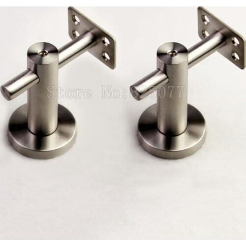DHL Shipping 8PCS 90Degree 80*80mm Hand Rail Bracket Stainless Steel Handrail Brackets Wall Mounted JF1531
