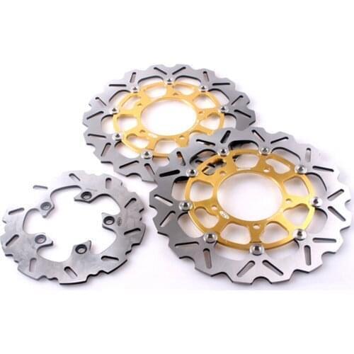 Motorcycle Front Rear Brake Disc Rotors Set for Suzuki GSXR600 GSXR750 2006-2007 K6 & GSXR1000 2005-2008 K5 GSXR 1000 Disks 3PCS
