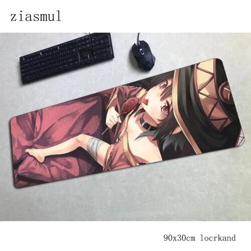 Megumin mouse pad 900x300x3mm mousepads Professional gaming mousepad gamer Indie Pop personalized mouse pads keyboard pc pad
