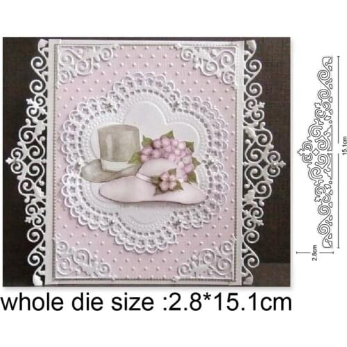 Lace Frame Border Metal Cutting Dies Stencil for DIY Scrapbooking Album Embossing Paper Cards Decoratve Crafts Die Cuts