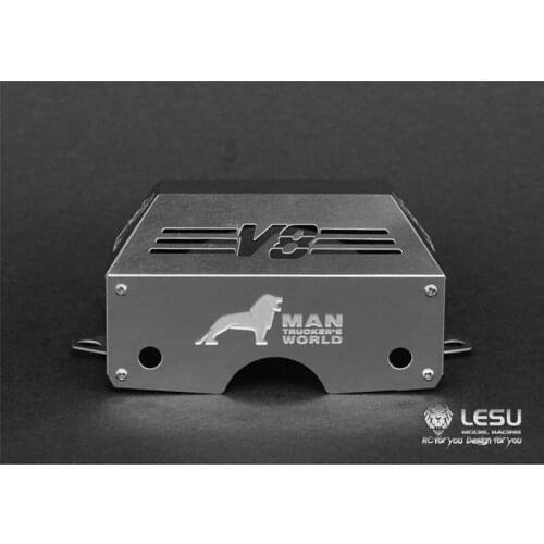 LESU 1/14 RC Tmy MAN Tractor Truck Model Metal Gearbox Engine Cover TH04752