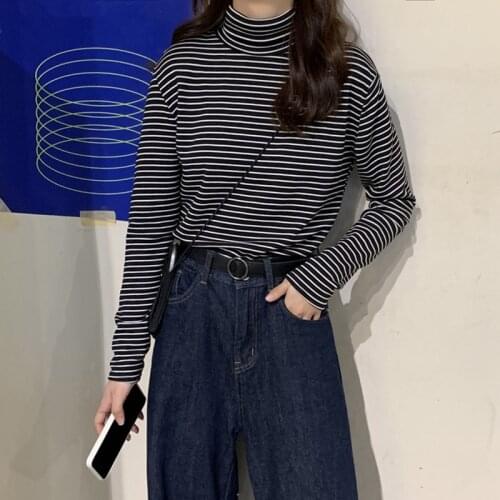 LOKEDIKE Women's Striped Shirts