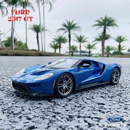 Maisto 1:18 2017 Ford GT Alloy Retro Car Model Classic Car Model Car Decoration Collection gift