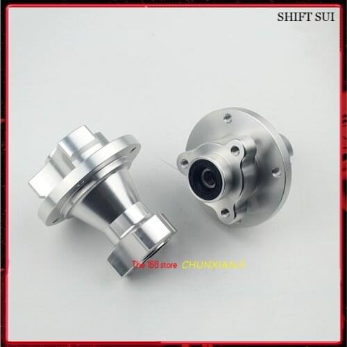 Lightning Shipments CNC Silver Front & Rear Disc Brake Hub Wheel Rim Hub For Dax Ruckus Zoomer Monkey Z50bike