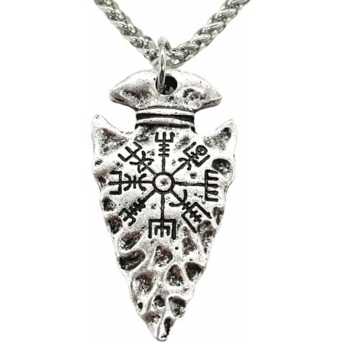 Norse Viking Vegvisir Symbol Compass Amulet And Talisman Pendants Necklaces 2021