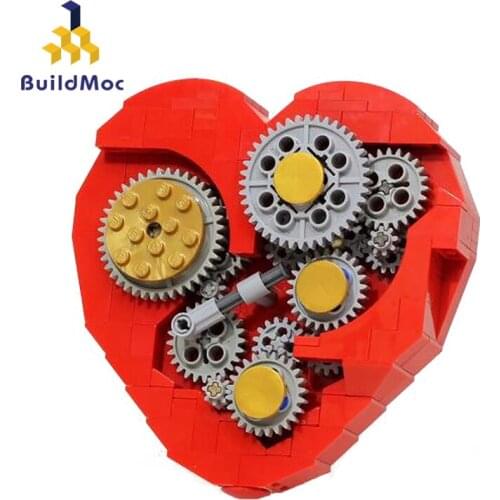 2021 New MOC Conveyor Belt Clockwork Heart Diecast Model Kid Children Educational Toys MOC- 4453 Christmas Birthday Gift Kids