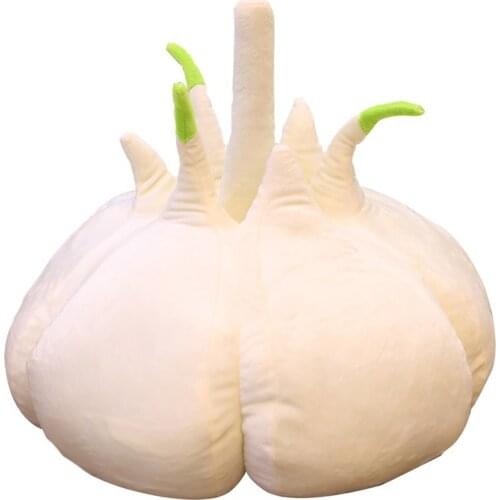 Dorimytrader New Novelty Toy 45cm Plush White Garlic Pillow Cushion Big Stuffed Cartoon Doll Nice Kid Gift Free Shipping DY61105