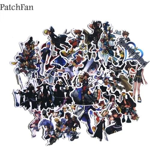 Patchfan 50pcs Creative badges DIY decorative sticker for wall notebook phone case Motor scrapbooking album A1414