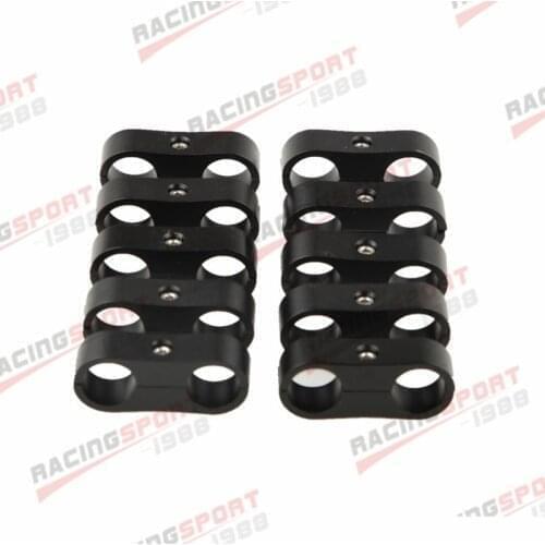 10PCS -6AN AN6 AN-6 13.5mm Billet Fuel Hose Separator Fittings Adapter