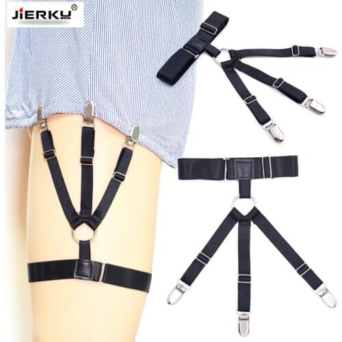 2019 Shirt Garters Mans Shirt Stays Holder Leg Suspenders Shirt Braces Gourd buckle Shirt Garters Boyfriend Gift 1pair GW07