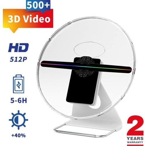 Wifi 3d hologram projector fan holographic display led fan Imaging projector 3D Remote Hologram Player