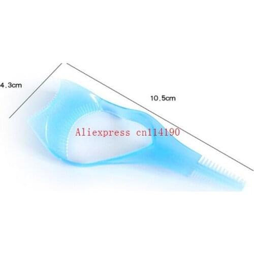 Hot 3 In 1 Crystal Mascara Tools Applicator Guide Tool Eyelash Comb Easy to Eyes Makeup Accessibility with Eyelash Eyebrow Comb