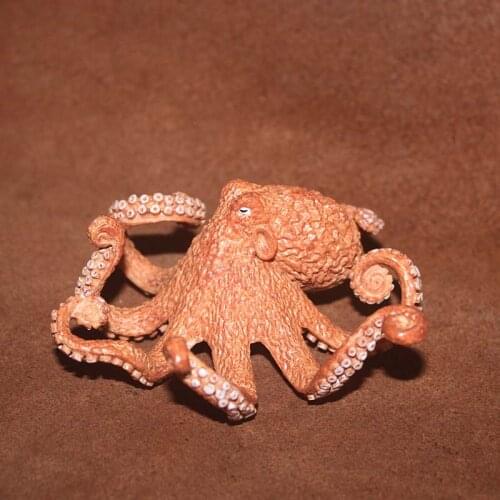 Solid pvc figure Childrens Cognitive Science Toys Simulation Sea Animals Scenery Model Decoration Octopus Octopus Solid Octopus