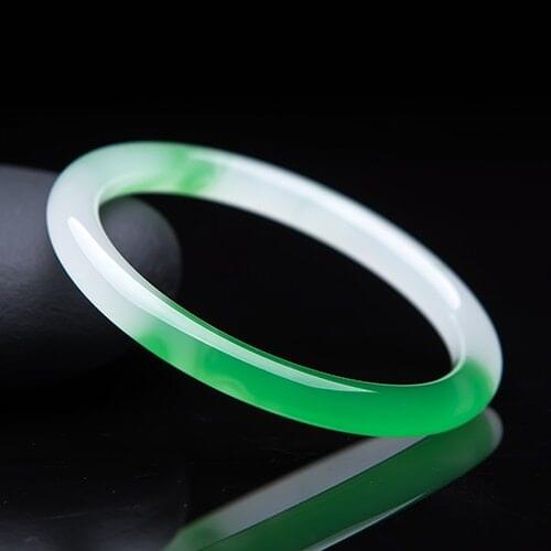 1pc Natural Chinese Coloured Jade Bracelet Bangle Charm Jewellery Fashion Accessories Hand-Carved Luck Amulet Gifts