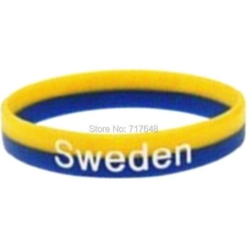 1000pcs layer Sweden wristband silicone bracelets free shipping by FEDEX