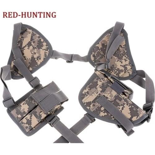 2020 New Airsoft Concealed Hand Gun Shoulder Holster Bag Tactical Double Draw Pistol Nylon Flexible Holster for Makarov PM