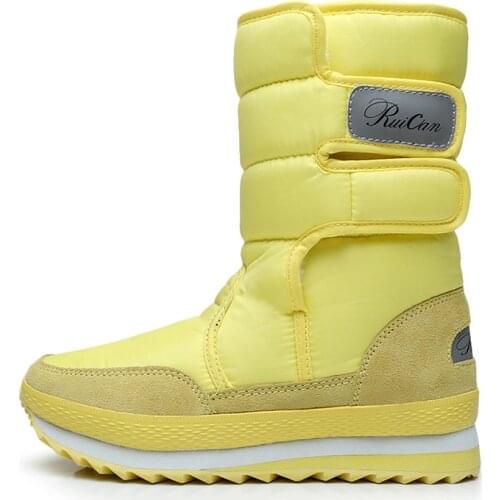 Hot Fast Delivery Women Boots Fashion Warm Shoes Woman Waterproof Winter Boots Women Colorful Plus Velvet Snow Boot Ladies Shoes