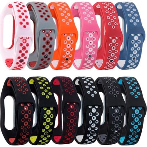 Colorful Bracelet for Xiaomi Mi Band 2 Strap Silicone Strap for Mi Band 2 Bracelet Wristbands Band Wrist Strap for Mi Band 2