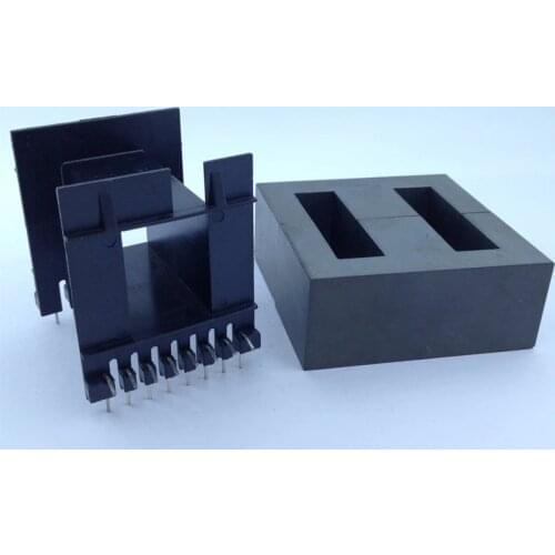 EE65 2000W large power transformer bobbin + TDG TP4 EE65/65/27A ferrite Core 16pin PTH, horizontal