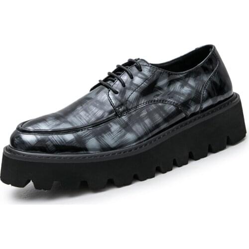 Eshine Guss New Spring And Fall Platform Shoes Mens Thick Bottom Korean Version Of The Fashion Increased 5 Cm Shoes