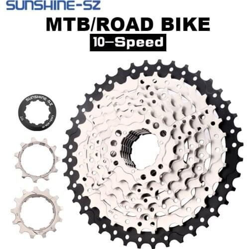 SUNSHINE-10-speed mountain/road bicycle cassette flywheel, 11-25T 28T 32T 36T 40T 42T 46T 50T, suitable for Shimano HG flywheel