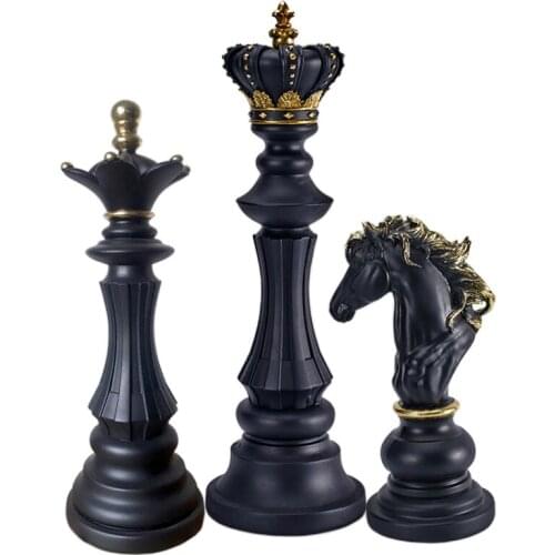 King and queen war-horse Family Board Games International Chess Figurines Chessmen Pendulum Ornaments