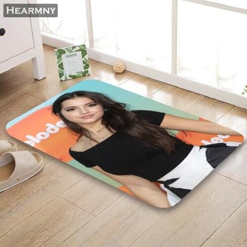 Custom Isabela Moner Doormat Floor/Bath/Kitchen/Beach Mat Flannel Sponge Fabric 3D Printed Shaggy Decoration For Bedroom