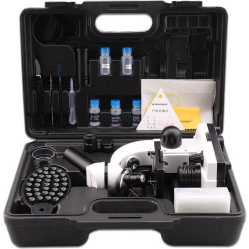 40X-1600X Microscope Student Childrens Biological Science Experiment Toolbox Multifunction Portable Optical microscope