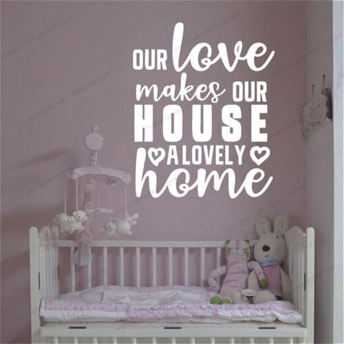 Famliy Love Wall Stickers Decal Quote Room Decoration Wall Decals Sticker Vinyl Wallpaper Poster Mural For Kids Room CX2144