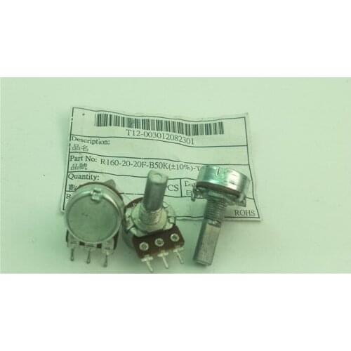 Original New 100% 148 Type single potentiometer B50K handle length 20MMF R160-20-20F-B50K (SWITCH)