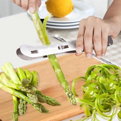 Stainless Steel Vegetable Peelers Long Handle Asparagus Potato Zesters Kitchen Tool With Handle Easy To Use Clean 20*6 cm
