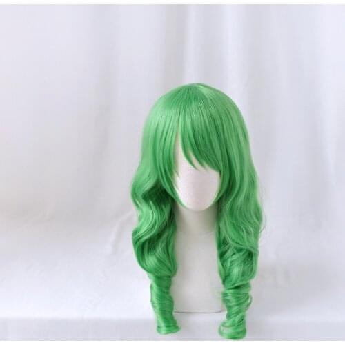 Fire Emblem Anime Wig FLAYN Cosplay Hair Green Long Curly Wig Comiket Show Halloween costume Role Play Wigs For Party