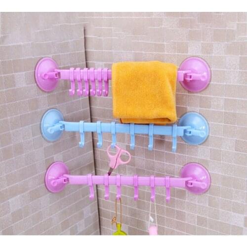 Transparent Strong Wall Hook 6 Door Hook Waterproof Oilproof Self Adhesive Seamless Hook Hanging Hooks Kitchen Bathroom Office