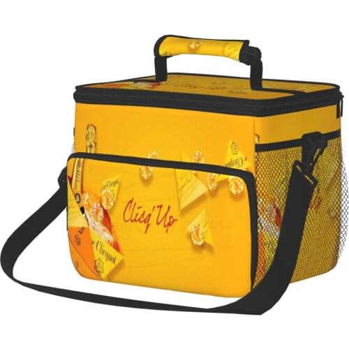 Veuve Clicquot Champagne Picnic Bag Large Capacity Luxury Lunch Bag Family Pack Refrigerated Shopping Bag Lunch Tote _lid01