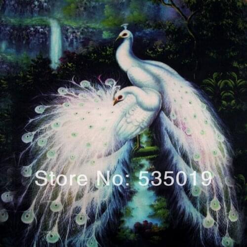 Telas Free Fashion Peacock Printed 19mm Felt 100% Silk Cheongsam Upholstery Fabrics Silk Material Digital Satin Silk Fabric