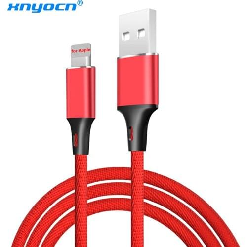 Xnyocn USB Cable for iPhone XS MAX XR X 8 7 6 5 6s Fast Charging USB Data Cables for iPhone 5s 5C SE Usb For iPhone Charger Cord