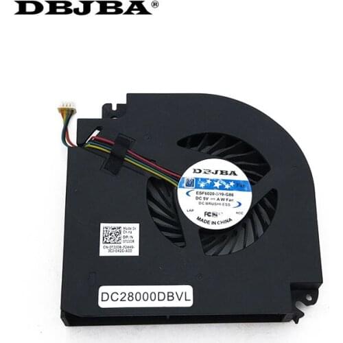 Laptop Video Card GPU Cooling Fan for DELL PRECISION M6800 0TJJ0R TJJ0R BATA0815R5H PN01 KSB0705HC CA02 KSB0705HC-CA02 Fan