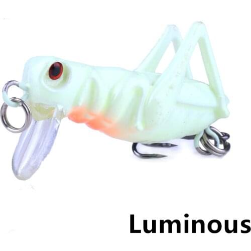1pcs/winter Sea fishing Bionic simulation insect hard bait3.3cm/3gArtificial Crank bait Rotating barb hook lure Fishing supplies