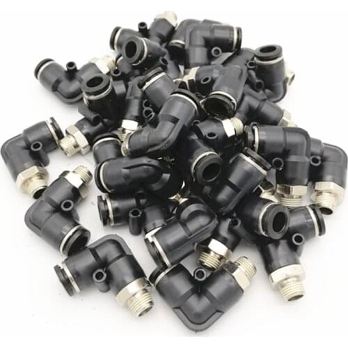 100pcs/pack PL Pneumatic fittings 2-way High-quality for 1/4"-8mm 1/8"-6mm 1/4"-6mm