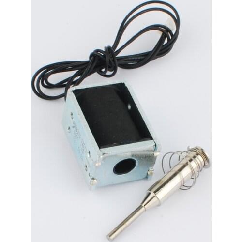 DC12V DS-0837S Micro electromagnet 10MM High efficiency frame suction type Perforative push-pull